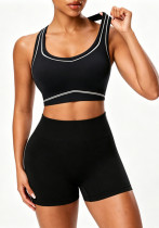 Women Yoga Tank Top and Shorts Two-Piece Set Women Yoga Tank Top and Shorts Two-Piece Set