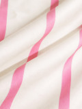 Women V-Neck Striped Summer Puff Sleeve Shirt Dress