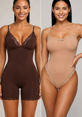 Women Lace Lace Sexy Basics Suspender Bodycon Bodysuit