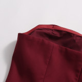 Women French Sexy Strapless Backless Ruffle Dress