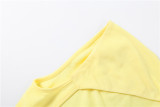 Women Summer Round Neck Short-Sleeve Dress