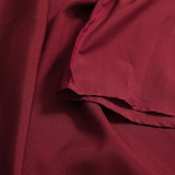 Women French Sexy Strapless Backless Ruffle Dress