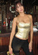Summer Women's Solid Street Style Square Neck Cropped Cami Top