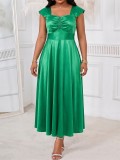 Solid Slim Waist Bodycon Dress for Women