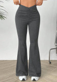 Women Stretchy Bell Bottom Trousers