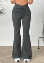 Women Stretchy Bell Bottom Trousers