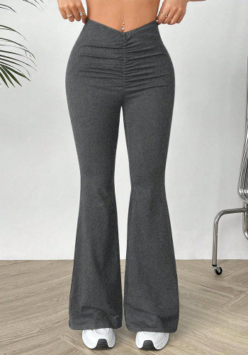 Women Stretchy Bell Bottom Trousers