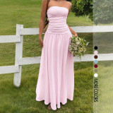 Women summer Strapless Holidays dress