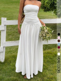 Women summer Strapless Holidays dress