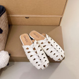 Women Hollow-Out Hip-Up Closed-Toe Sandals