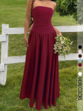 Women summer Strapless Holidays dress