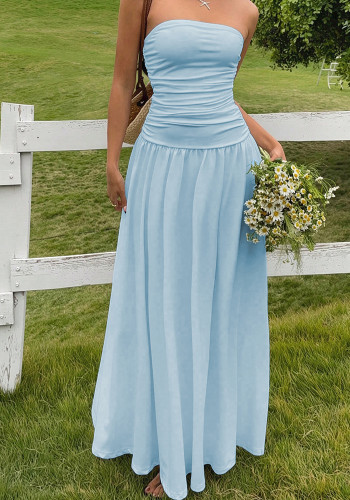 Women summer Strapless Holidays dress