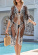 Women Lace Beach Cover-up V-Neck Hollow-Out Summer Beach Holidays Swimsuit