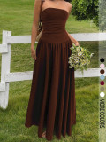 Women summer Strapless Holidays dress