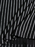 Summer Women's Holiday One-Shoulder Striped Crop Top & Bodycon Skirt Two-Piece Set