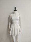 Sexy U-Neck Slim Waist A-Line Mini Strap Dress