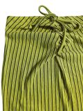 Summer Women's Holiday One-Shoulder Striped Crop Top & Bodycon Skirt Two-Piece Set