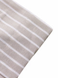 Women's Career Vertical Stripe Single-Breasted Short Sleeve Shirt & Drawstring Shorts Set