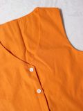 Summer Women's Career Sleeveless Button Front Blazer Vest & Wide Leg Pants Casual Two-Piece Set