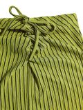 Summer Women's Holiday One-Shoulder Striped Crop Top & Bodycon Skirt Two-Piece Set