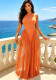 Women's Beach Holiday Sleeveless Round Neck Chiffon Patchwork Maxi Dress