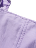 Women's Casual Holiday Smocked Slim Waist Puff Sleeve Crop Top & Ruffle Pants Set