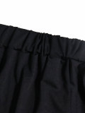 Summer Women's Casual Solid Short Sleeve Slim Fit Lace-Up Asymmetrical Two-Piece Skirt Set
