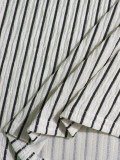 Summer Women's Holiday One-Shoulder Striped Crop Top & Bodycon Skirt Two-Piece Set