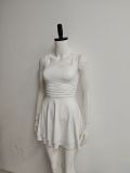 Sexy U-Neck Slim Waist A-Line Mini Strap Dress