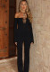 Women Sexy Hollow-Out Long-Sleeved Jumpsuit