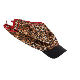 Women Satin Print Square Hat Sunshade Lace-Up Baseball Cap Printed Headband