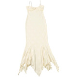 Summer Women's Sexy Slim Fit Strap Mermaid Dress