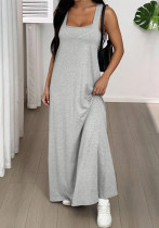 Summer Women's Solid Color Strap Casual Dress Summer Women's Solid Color Strap Casual Dress