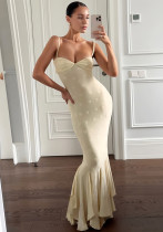Summer Women's Sexy Slim Fit Strap Mermaid Dress