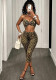 Women's Sexy Slim Fit Leopard Print Cami Top & Tight Fitting Pants Set