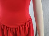Summer Women's Casual Solid Color Halter Neck Strapless Slim Fit Romper
