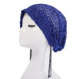 Women's Beaded Tassel Hair Wrap Cap