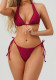 Women's Halter Neck Low Back Fashion Bikini Two-Piece Swimsuit