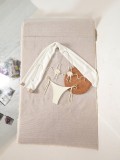 Summer Women's Pearl Shell Three-Piece Bikini Swimwear