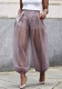 Women Summer See-Through Chiffon Wide-Leg Pants