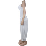 Women summer sexy mesh suspender jumpsuit