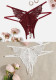 Women Large Butterfly Pearl Thong Half-Open Crotch No-Removal Lingerie