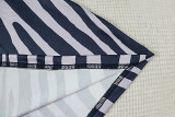 Summer Women's Casual Black & White Color Block Round Neck Sleeveless Bodycon Mini Dress