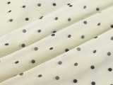 Women's Polka Dot Puff Sleeve Cut-Out Slim Waist Mini Dress