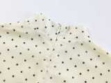 Women's Polka Dot Puff Sleeve Cut-Out Slim Waist Mini Dress