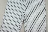 Women's Street Style Halter Neck V-Neck Polka Dot Casual Pants Two-Piece Set