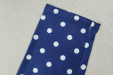 Women's Polka Dot Print Slim Waist Low Back Halter Neck Sleeveless Jumpsuit