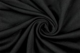 Women's Casual Black & White Color Block Halter Strapless Ruched A-Line Dress