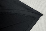 Women's Casual Black & White Color Block Halter Strapless Ruched A-Line Dress