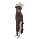 Women Sexy Off-Shoulder Bodycon Strap Dress